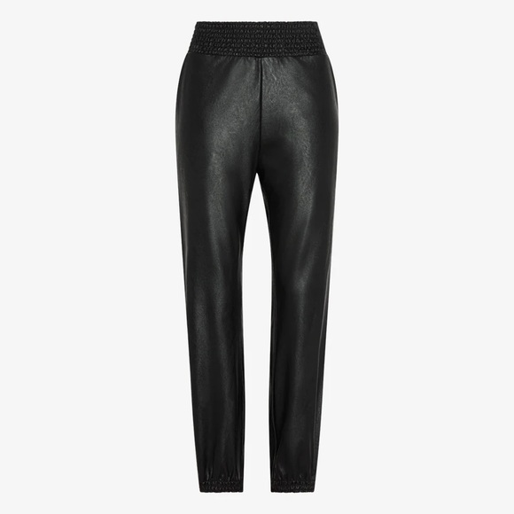 Commando Faux Leather Smocked Jogger - Picture 3 of 7